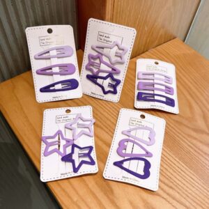 Children Kids Baby Fashion Girls Cute Purple Hairclip Hair Accessories