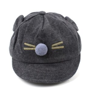 Children Kids Baby Fashion Boys Girls Cartoon Kitten Pattern Cap