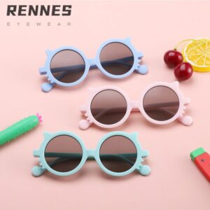 Children Kids Baby Fashion Girls Boys Kitten Frame Sunglasses