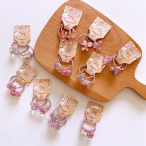 Children Kids Baby Fashion Girls Cartoon Cute Transparent Floral Rabbit Hair Rope