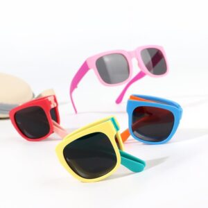 Children Kids Baby Fashion Girls Boys Contrasting Color Sunglasses