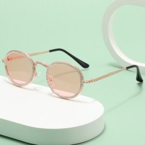 Children Kids Baby Fashion Girls Boys Retro Rhinestones Sunglasses