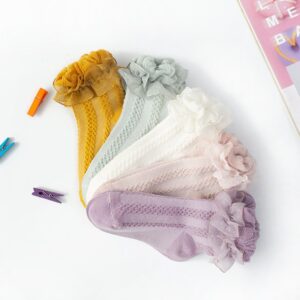 Children Kids Baby Fashion Girls Mesh Breathable Socks