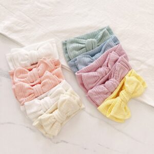 Children Kids Baby Fashion Girls Solid Color Bow Headband