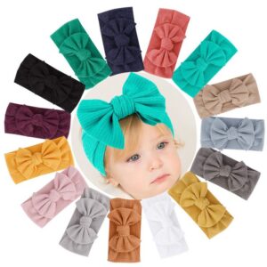 Children Newborn Baby Fashion Girls Solid Color Bow Headband