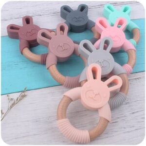 Baby Teether Silicone Animal Ring Bracelet