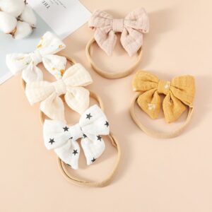 Toddlers Newborn Kid Baby Fashion Girls Bowknot Elastic Nylon Headband Hair Accessories
