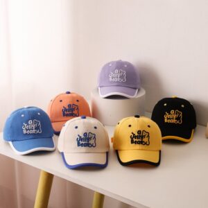 Children Kids Baby Fashion Girls Boys Cartoon Bear Peaked Cap