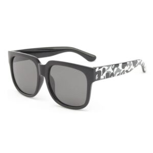 Kids Fashion Big Frame Camouflage Temple Sunglasses