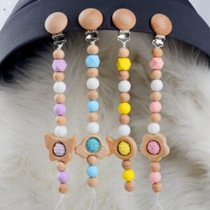 Toddlers Newborn Baby Fashion Cartoon Anti-Drop Pacifier Chains