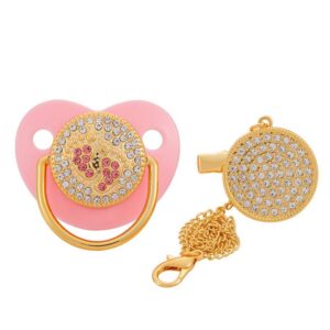 Toddlers Newborn Baby Fashion Rhinestone Weaning Soothing Pacifier