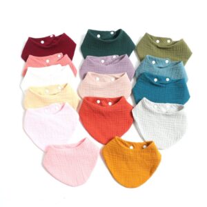 Toddlers Newborn Baby Fashion Solid Color Bib Burp Cloth