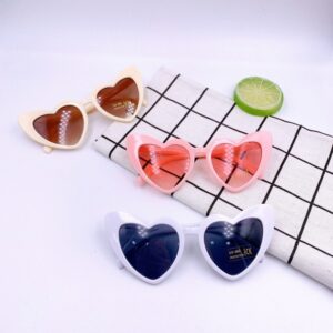 Children Kids Toddlers Fashion Heart Pattern Sunglasses