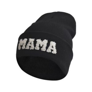 Women's Letter Embroidery Outdoor Warm Pullover Knitted Hat