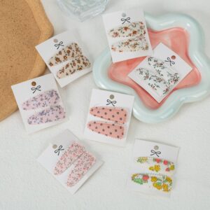 Children Kids Toddlers Girls Printed Lace Bb Hair Clip