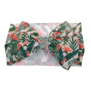 Children Kids Toddlers Girls Multicolor Graffiti Print Bow Headband Hair Accessories