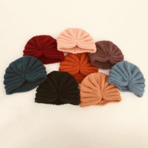 Toddlers Newborn Baby Girls Knitted Turban Cap