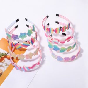 Children Kids Toddlers Girls Multicolor Sequins Love Headband Hair Accessories
