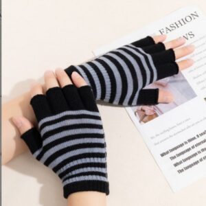Kids Girls Boy Fashion Winter Warm Fingerless Gloves