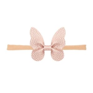Girls Simple Solid Color Butterfly Bowknot Shaped Headband