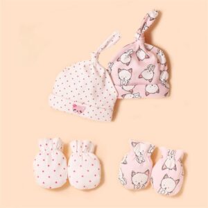 Baby Fashion Cute Pullover Head Tweet Tail Tail Hat Glove Set