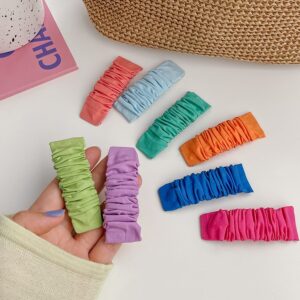 Kids Candy Color Pleated Sweet Hairpin Hair Accessories