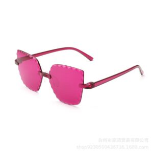 Kids New Fashion Personality Frameless Polygon Sunglasses