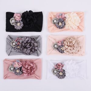 Baby Girls Cute Fake Flower Decoration Elastic Headband