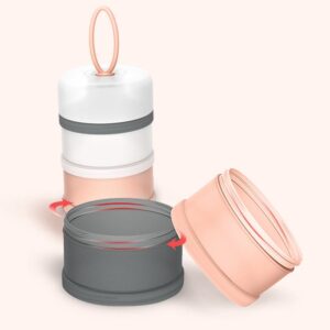 Baby Food Storage Containers Infant Milk Powder Box Formula Dispenser 4 Layers Portable Toddler Kids Snacks Container