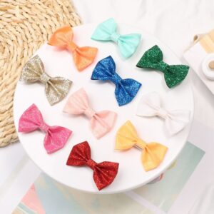 Girls Basic Hair Clip Candy Glitter Sequin Small Bow Hair Clip