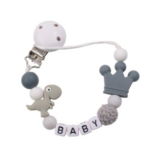 Baby Cute Cartoon Dinosaur Pacifier Anti-drop Chain