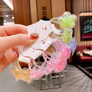 Girls Cute Cartoon Shaped Glitter Princess Hair Rope
