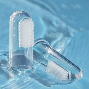 Transparent Silicone Fingertip Toothbrush Baby Care Tool