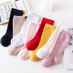 Baby Simple Solid Color Long Tube Socks