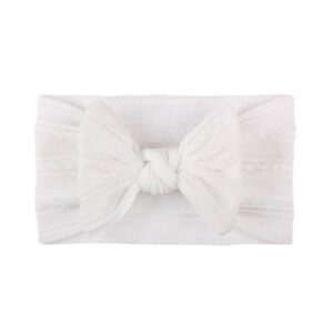 Girls Simple Solid Color Bow Design Headband