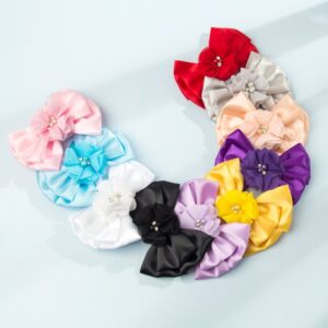 Baby Basic Solid Color Three-layer Bowknot Flower Headband