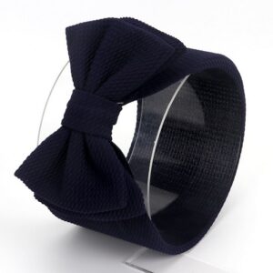 Baby Simple Solid Color Double Bow Headband