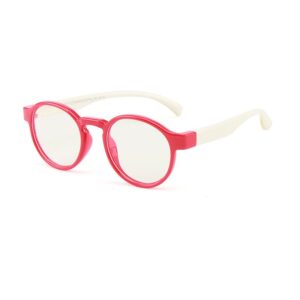 Kids Simple Anti-blue Light Round Frame Sunglasses
