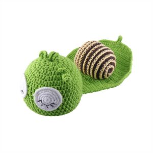 Kids Cute Snail Shape One-piece Knitted Hat