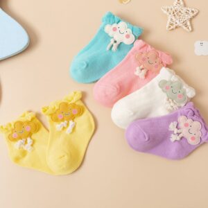 Kids Cute Dove Cloud Pattern Socks