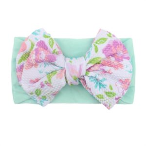 Girls Fashion Flower Pattern Bow Design Headband
