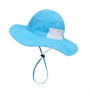 Kids Simple Solid Color Big Brim Sun Hat