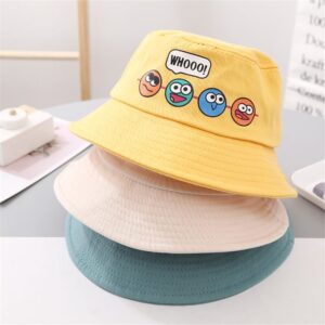 Kids Simple Cartoon Pattern Bucket Hat
