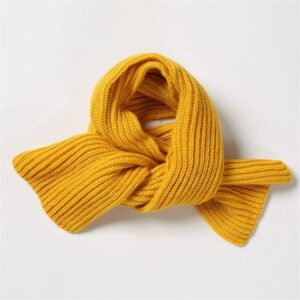Kids Solid Color Warm Knitting Scarf