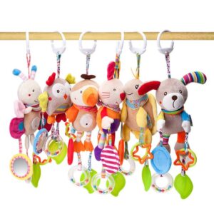 Cartoon Animal Shape Baby Carriage Hanging Wind Chime