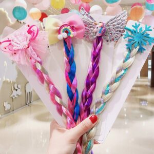 Children Cartoon Unicorn Color Wig Hair Accessories