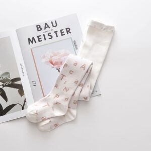 Girls Fashion Letter Printed Pantyhose