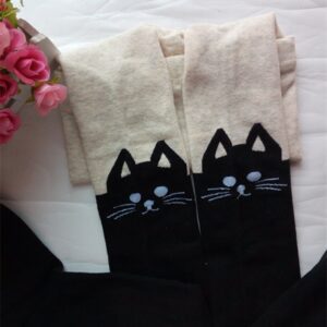 Girl Fashion Cartoon Pattern Knitted Pantyhose