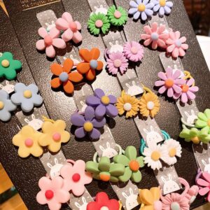 5pcs/set Girls Cute Small Fruit Design Elastic Hair Band