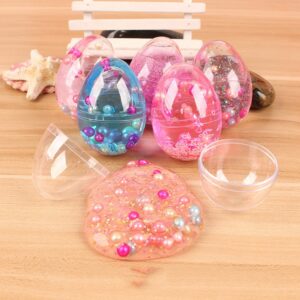 Transparent Colorful Egg Pearl Crystal Mud Handmade Material Toy